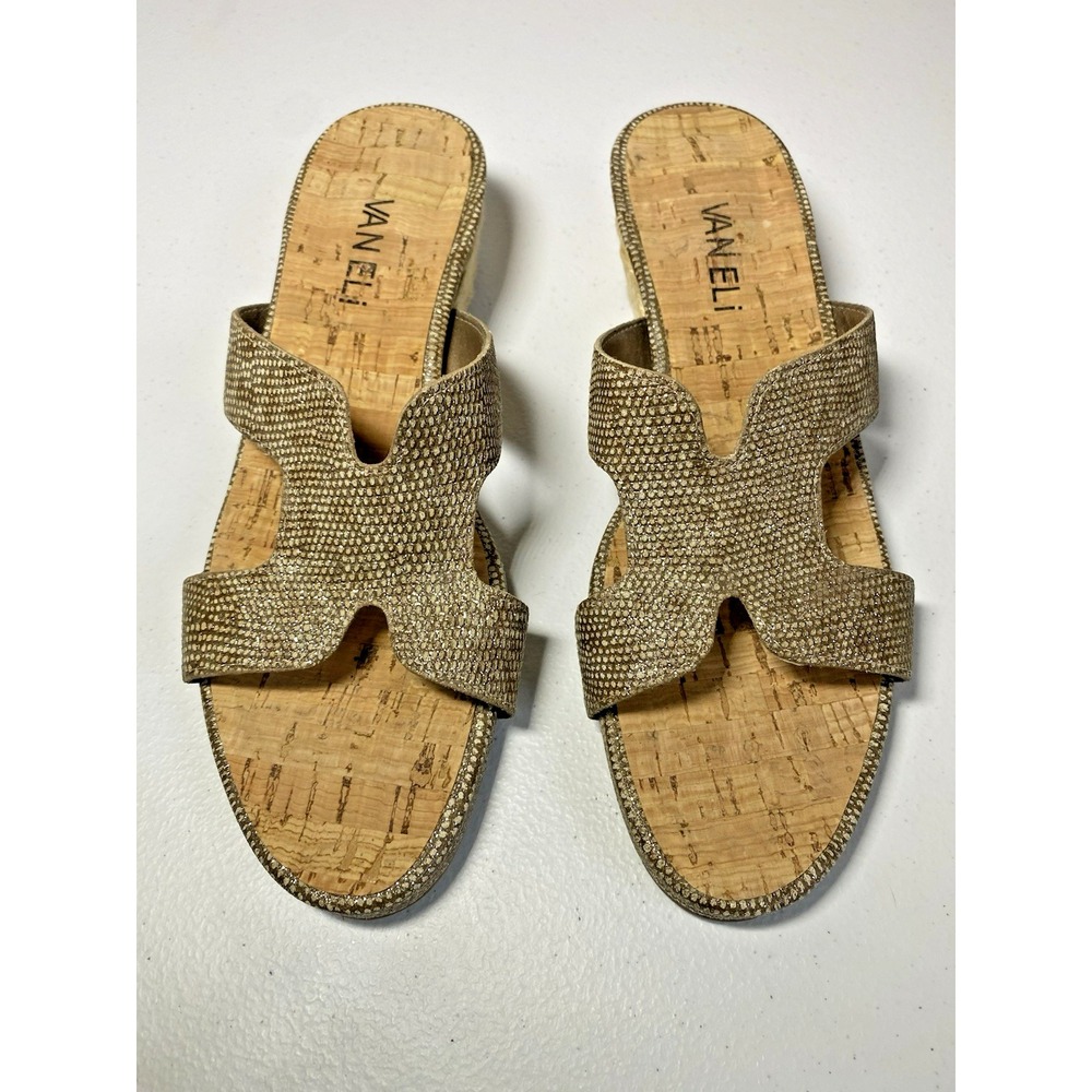 Vaneli Gold Sandals